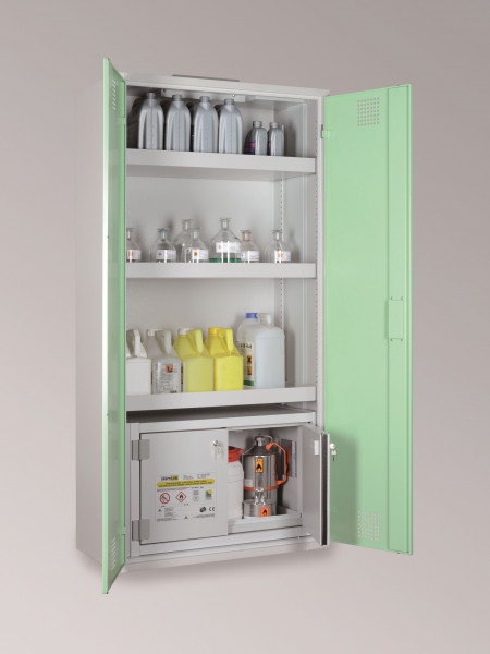 LaCont Chemikalienschrank mit Sicherheitsbox StoreLABCHS 950 / SiB 30, B80-6442-A