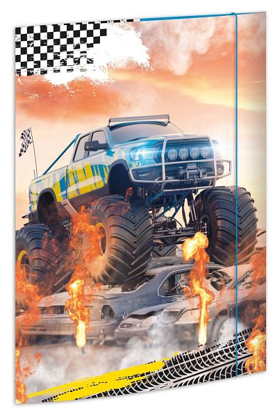 RNK Gummizugmappe - A3, Monster Truck, 45371, 4002871453714