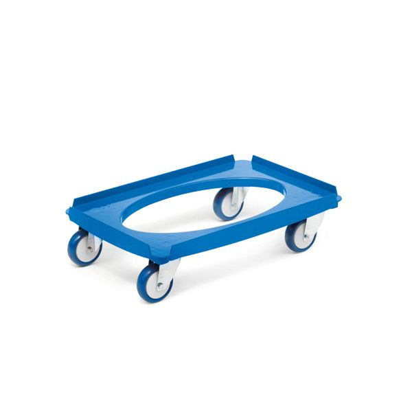 Torwegge Transportroller, Polyurethan Bereifung, TRO-PSK-100-blau, 0017855