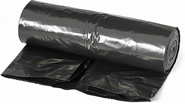 Nölle Jumbo-Abfallsack, 240 Liter, 60 my, 10 Stück pro Rolle, schwarz, VE: 5 Stück, 738750