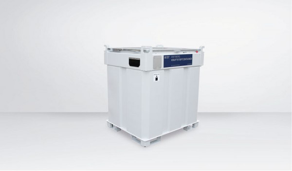 Seppeler Behälter Rietberg Schmierölcontainer QUADRO-OEL 330, LxBxH: 1200x800x807mm, 313 Liter, innen roh und außen lackiert, 506298