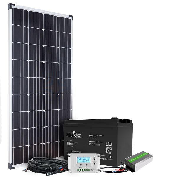 Offgridtec Autark S-Master 130W Solaranlage 101Ah AGM 500W AC Leistung, 4-01-002660