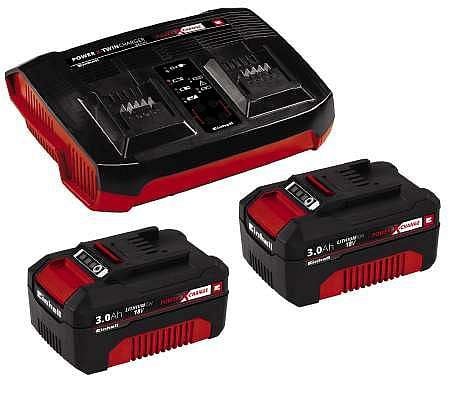 Einhell PXC-Starter-Kit 2x 3,0Ah & Twincharger Kit, 4512083