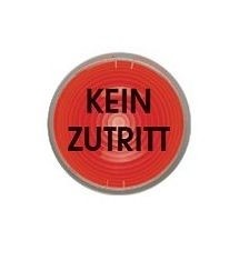 WERMA Beschriftungsfolie: Kein Zutritt, 975.890.56