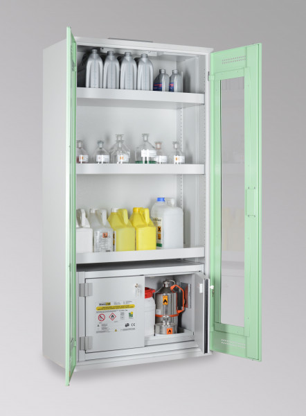 LaCont Chemikalienschrank mit Sicherheitsbox StoreLABCHS 950 GL / SiB 60, B80-6457-A