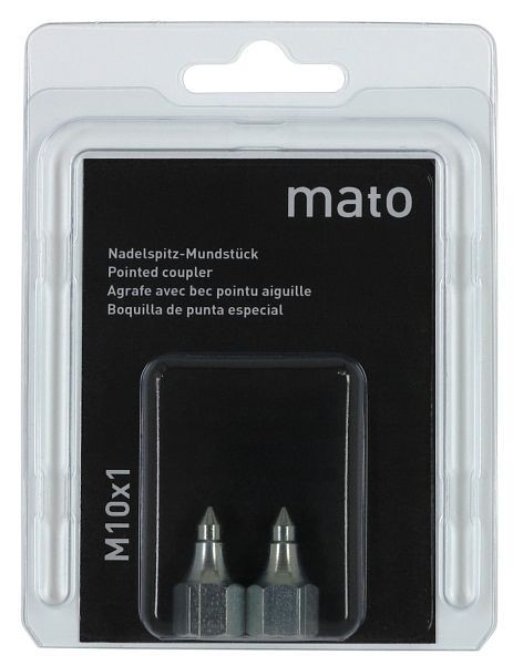 MATO Universal-Mundstück Set à 2 Stück für K+H Nippel M10x1 in Blisterpackung, VE: 24 Stück, 3239800