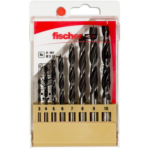 Fischer Holzbohrer D-WS Set 3-10mm 8 Teile, 536609