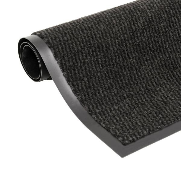 vidaXL Schmutzfangmatte Rechteckig Getuftet 80x120 cm Schwarz, 132711