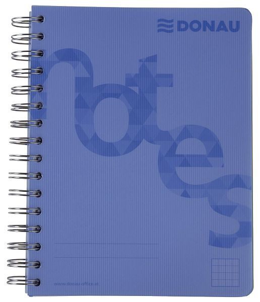 DONAU Collegeblock PP Cover, A5, kariert, blau, 7526201-10