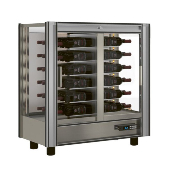 NordCap Weintemperierschrank TMV-M20, steckerfertig, Umluftkühlung / statische Kühlung, umschaltbar, 446120002