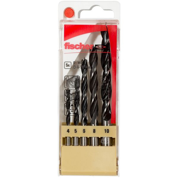 Fischer Holzbohrer D-WS Set 4-10mm 5 Teile, 536608