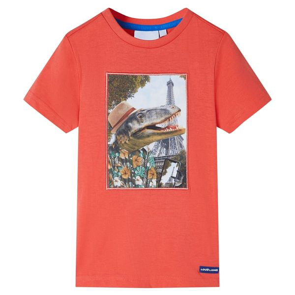 vidaXL Kinder-T-Shirt Hellrot 116, 11751, 8721012013223