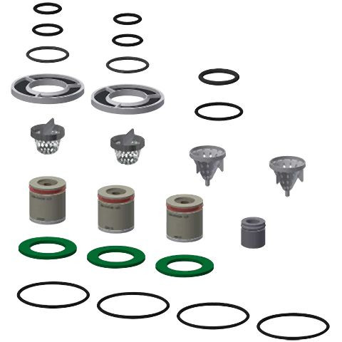 KWC Wartungsset, für Duscharmatur, Siebe, Rückflussverhinderern, O-Ringe, 2000104856