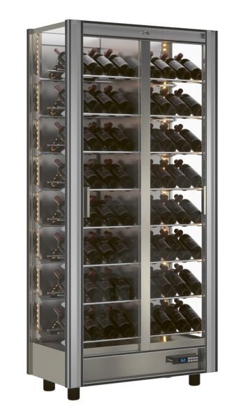 NordCap Weintemperierschrank TMV-M12, steckerfertig, Umluftkühlung / statische Kühlung, umschaltbar, 446112001