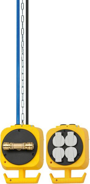 Brennenstuhl Pendel Stromverteiler / Hängeverteiler mit 4 Schutzkontakt-Steckdosen (Made in Germany), 1151160100