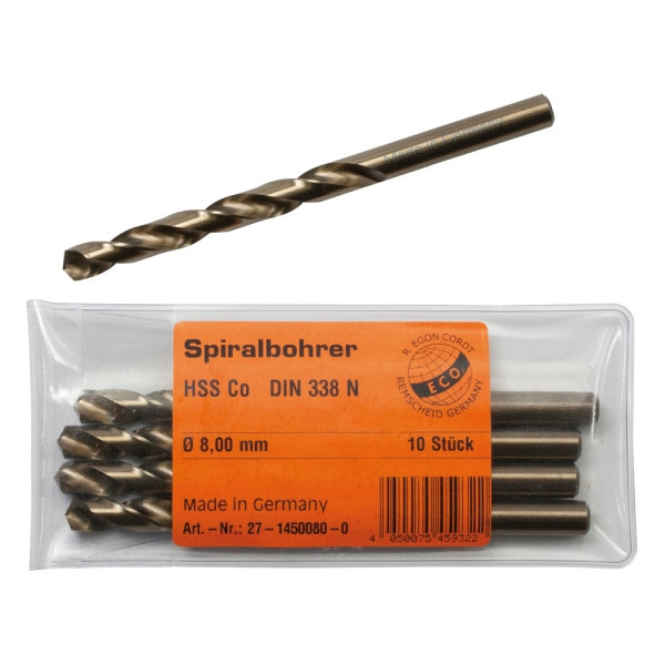 Dönges HSS-Spiralbohrer Co 5%, Ø 3,5 mm, 131487