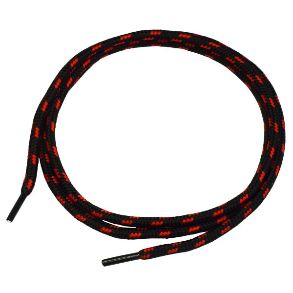 NITRAS Schnürsenkel, schwarz / rot, 90 cm, VE: 200 Paar, 7300S