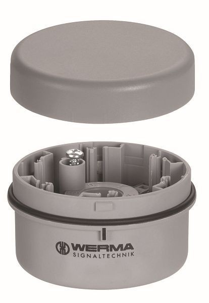 WERMA Anschlusselement Rohrmontage 12-230VAC/DC GY- grau, 640.910.00