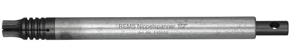 REMS Nippelspanner 1/2'', Gewicht: 0,56 Kg, Abmessungen (LxBxH): 270 x 23 x 26 mm, 110100 R