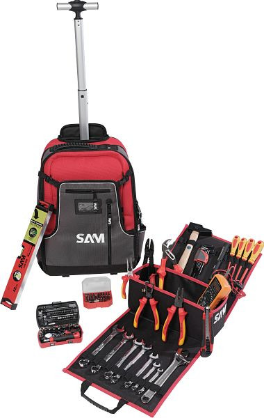 SAM Trolley-Rucksack 40 Liter + 111 Elektrikerwerkzeugen, CP-ELEC2