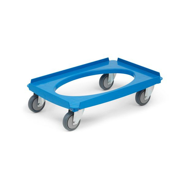 Torwegge Transportroller, Thermoplast Bereifung, TRO-TPK-100-blau, 0017856