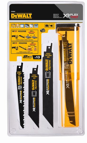 DeWalt Säbelsägeblatt-Set 13-teilig, XR EXTREME RUNTIME. DT99550-QZ