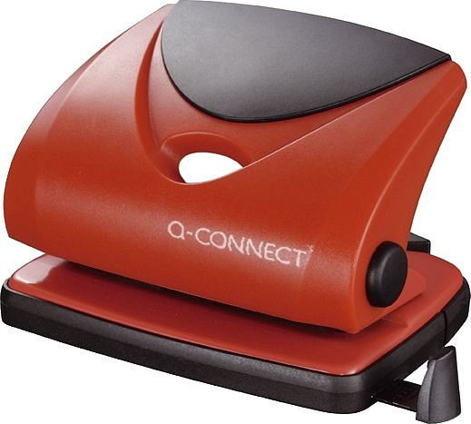 Q-Connect Locher - 20 Blatt, rot, KF02156, 5705831021563