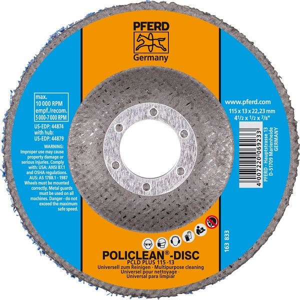 Pferd POLICLEAN-PLUS-Disc PCLD PLUS 115-13, VE: 5 Stück, 44692716