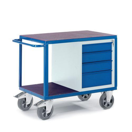 Rollcart Schwerlast-Werkstattwagen mit Schubladenschrank (1150x700), Tragkraft: 1000 kg, 07-4308/S