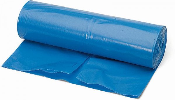 Nölle Abfallsack extra stark, 120 Liter, 70 my, 25 Stück pro Rolle, blau, VE: 5 Stück, 738795