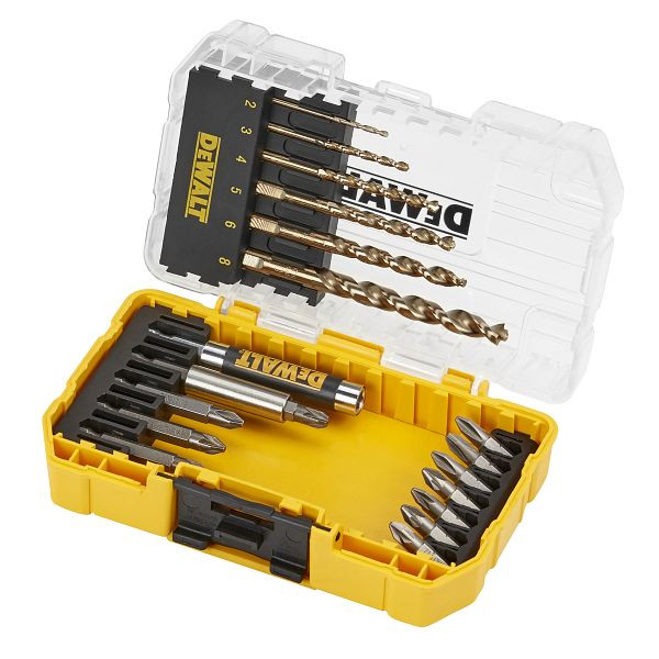 DeWalt Toughcase HSS-G Metallbohrer-Bit-Set 19-teilig, Versandeinheit Thekendisplay mit 5 Sets, DT70711-QZ