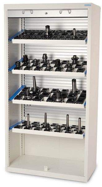 Bedrunka+Hirth CNC-Rollladenschrank mit Kunststoffrollladen, 4x CNC-Werkzeugaufnahmerahmen, T500 R 36-16, 02.295.00A