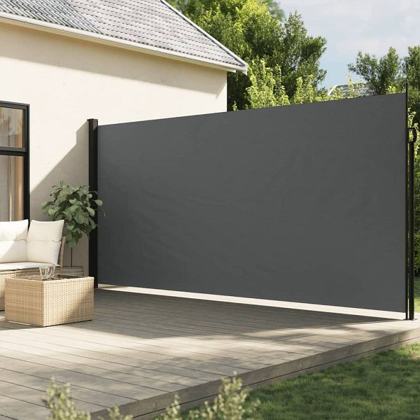 vidaXL Seitenmarkise Ausziehbar Anthrazit 220x500 cm, 4004488