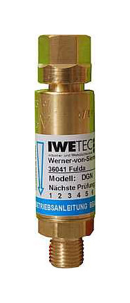 Iwetec Explosionssicherung für Druckminderer, 1/4" rechts, 552002