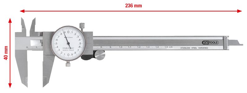 KS TOOLS Digital-Bremsscheiben-Messschieber 0-60mm 300.0540