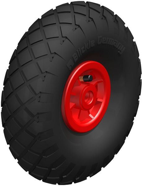 Blickle PK 302/20-75R-ROT Rad, Luftreifen, Schwarz, 363523