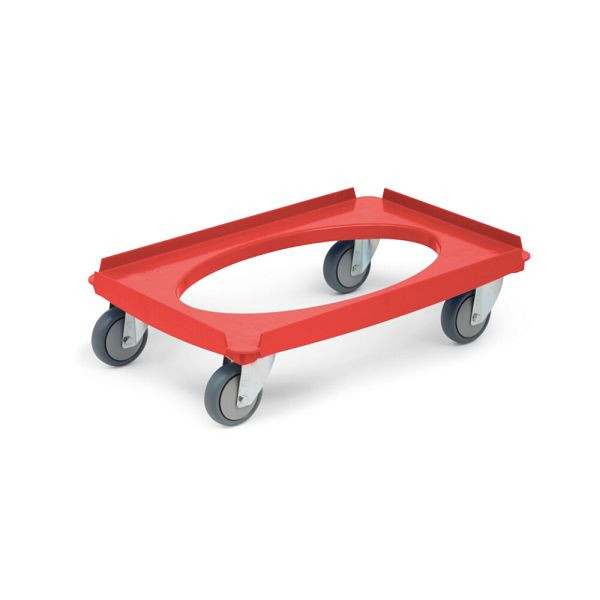 Torwegge Transportroller, Thermoplast Bereifung, TRO-TPK-100-rot, 0017832