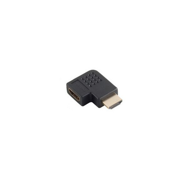 S-Conn Adapter, HDMI-Stecker auf HDMI-Kupplung, Winkelausführung 270° Version, vergoldete Kontakte, 4K2K kompatibel, 77412-1