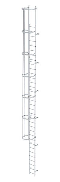 Munk Günzburger Steigtechnik Einzügige Steigleiter mit Rückenschutz (Bau) Aluminium blank 10,72m, 510125