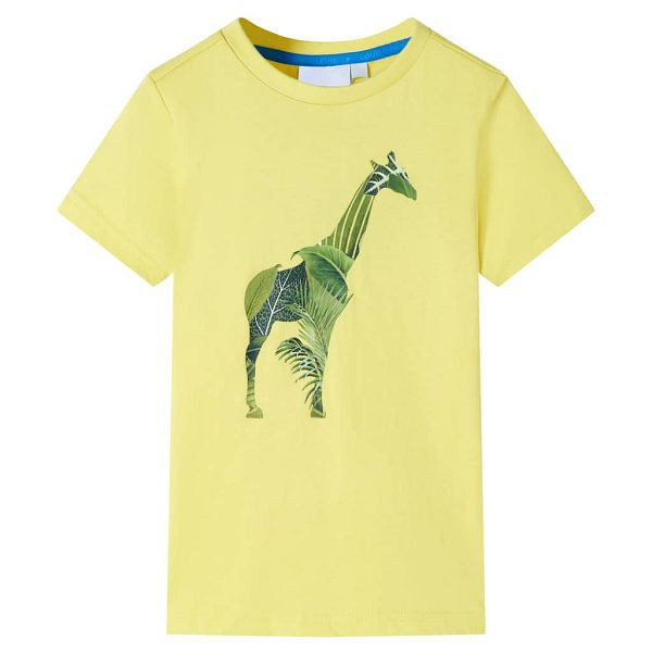 vidaXL Kinder-T-Shirt Gelb 92, Material: 100 % Baumwolle, 12264