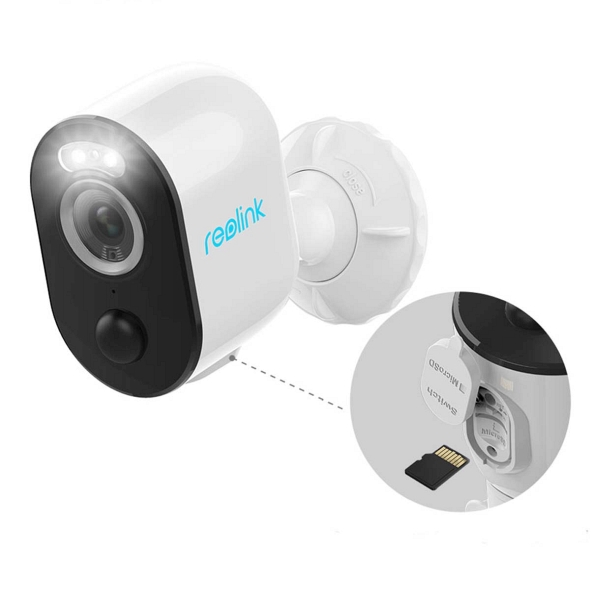 Reolink Argus online große mit 3 WLAN-Überwachungskamera Flutlicht Preise Plus akkubetriebene Auswahl rla3pl inkl. günstig versandkostenfrei 64 4 kaufen: MP GB Mikro-SD-Karte günstige