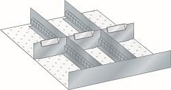 LISTA Set Schlitzwände und Trennbleche (BxTxFH) 357x459x95mm, 62.159.000