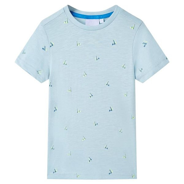 vidaXL Kinder T-Shirt Hellblau 140, Top-Qualität, 11948