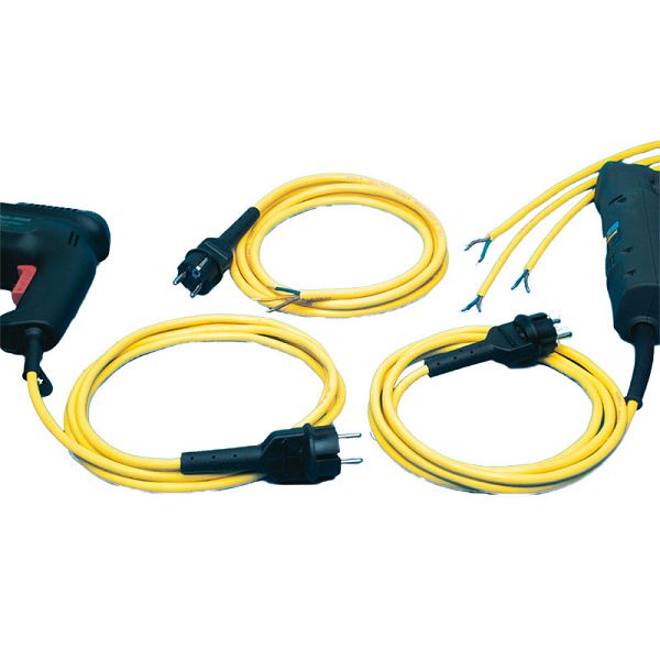 Maschinen Kabel Anschlußkabel 3m flexibel Gummi Netzleitung 2x1,5mm H0 –  Werkzeughandel-Feldmann