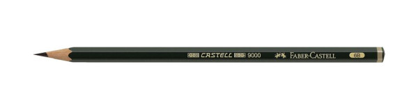 FABER CASTELL Bleistift CASTELL® 9000, 6B, dunkelgrün, 119006