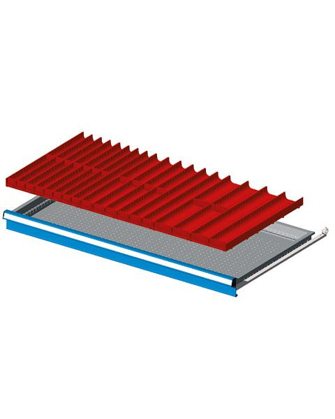 Fami Einteilungsmaterialset für Schubladen, Fronthöhe: 50-300 mm, 54x27 Einheiten, FFH40051200