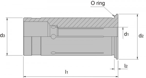 Bilz Reduzierbuchse für Hydrodehnspannfutter, D in mm: 12, D4 in mm: 20, 9142788