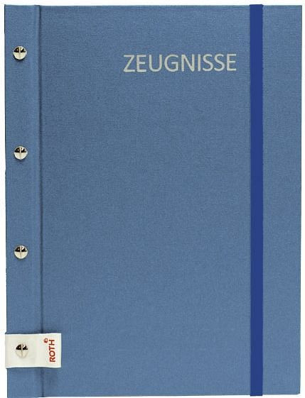 ROTH Zeugnismappe - 12 Hüllen, blau, 88566, 4028279885667