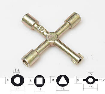 Lemp Mast- und Schaltschrankschlüssel V8-HM-d9-B, 121507