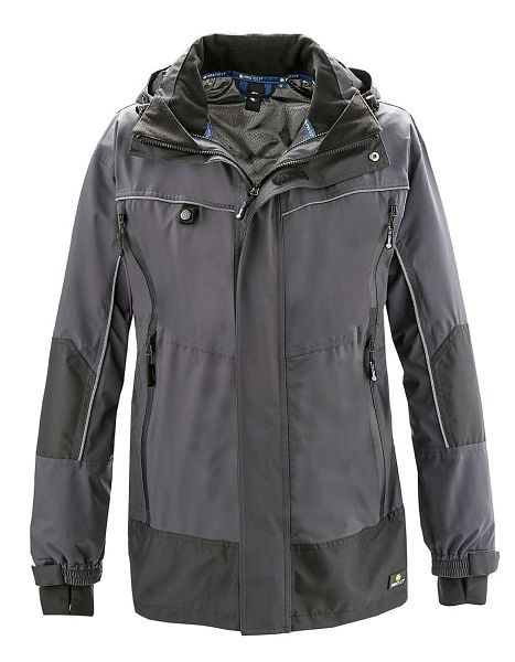 4PROTECT Wetterschutz-Jacke PHILLY, grau/schwarz, Größe: S, 3307-S